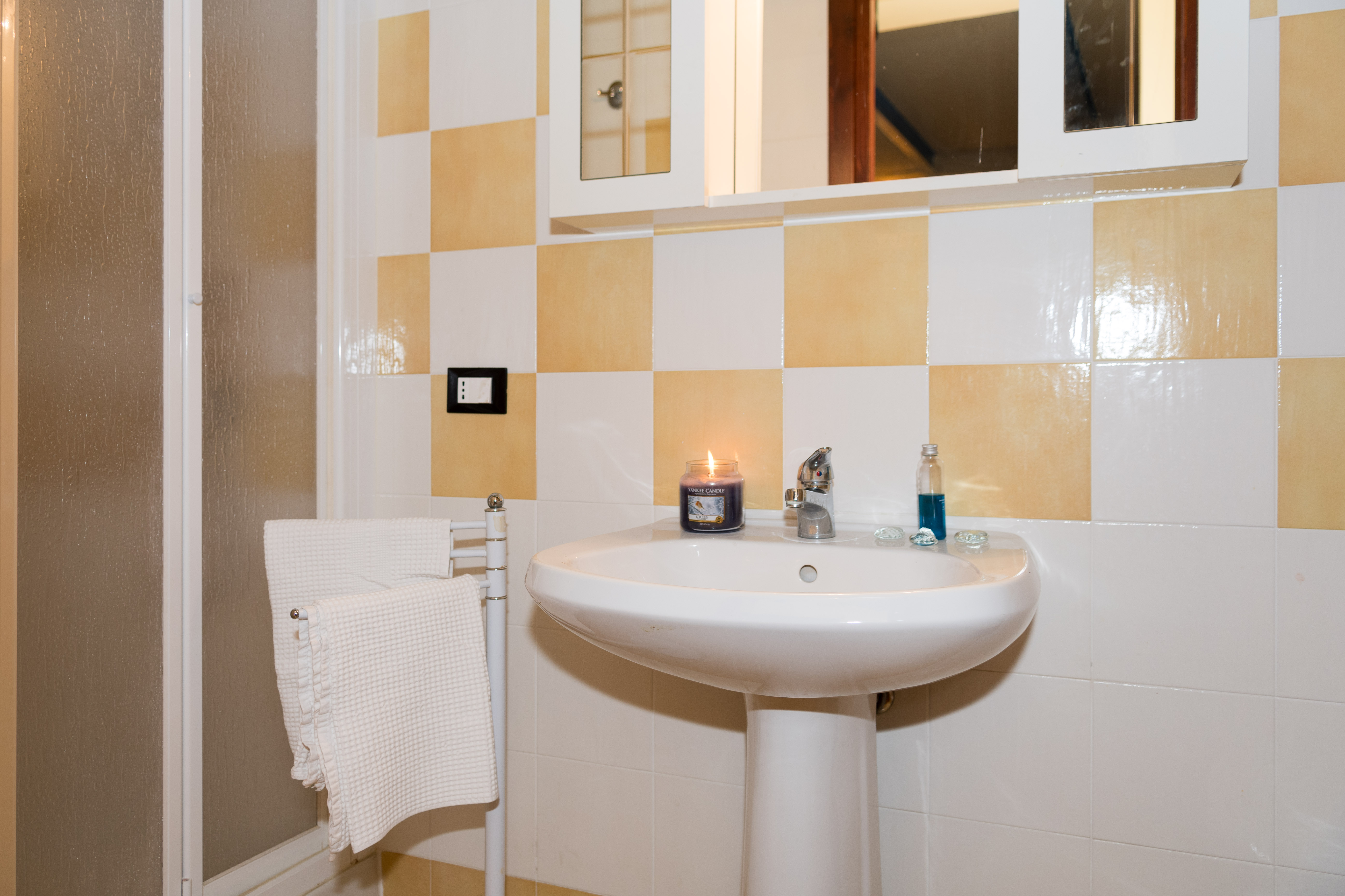 il bagno con doccia del bivani